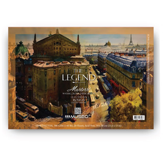 380x270mm MUSEO The LEGEND Masters Watercolor Block 300gsm 100% cotton  สมุดสีน้ำ มูซิโอ้-เดอะเลเจนด์ 300แกรม กาว4ด้าน