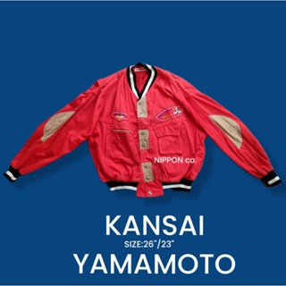 เสื้อKansai Yamamoto kansai jacket vintage80sแท้ออกช็อป แบรนด์เนมแท้(มือสอง)