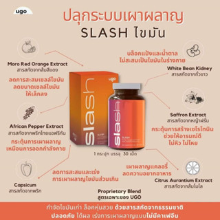 SLASH ลดน้ำหนัก ไม่ต้องออกกำลังกาย ลดขนาดไขมัน บล็อกแป้งและน้ำตาล ไม่สะสมเป็นไขมัน กระตุ้นการเผาผลาญ  ลดความอยากอาหาร