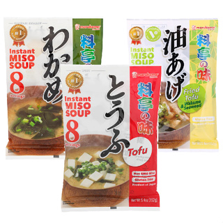 Instant Miso Soup Tofu Wakame MARUKOME RYOTEI NO AJI MISO SOUP  มารุโกเมะ ชุปมิโสะกึ่งสำเร็จรูป
