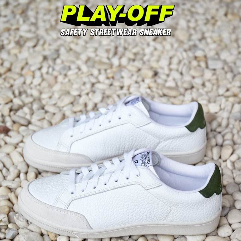 PLY Sneakers รุ่น PLAY-OFF Low (WHITE) รองเท้าผ้าใบ