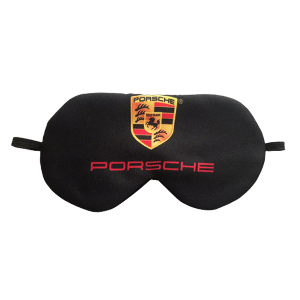ผ้าปิดตา พอร์ซ Porsche Blindfold ผ้าปิดตานอน ที่ปิดตา ที่ิ่ปิดตานอน แบรนด์ รถยนต์ ของขวัญ คนรักสุขภาพ แบรนด์รถยนต์