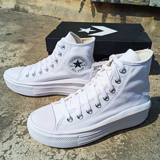 ลิขสิทธิ์แท้ 100% รองเท้าผ้าใบ Converse รุ่น Ctas Move Hi  White รหัส 56-8498CH1WTXX