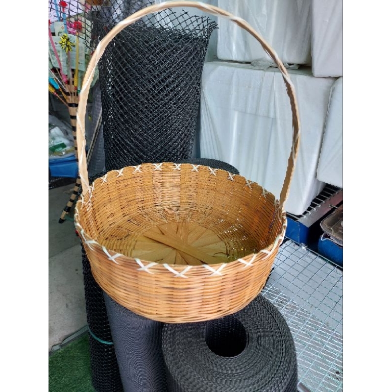 กระเช้าปีใหม่ กระเช้าของฝาก กระเช้าของขวัญ ขนาด 12 นิ้ว และ ขนาด 13.5 นิ้ว กระเช้าใส่ผลไม้ ราคาถูก (ขนาดโดยประมาณ)