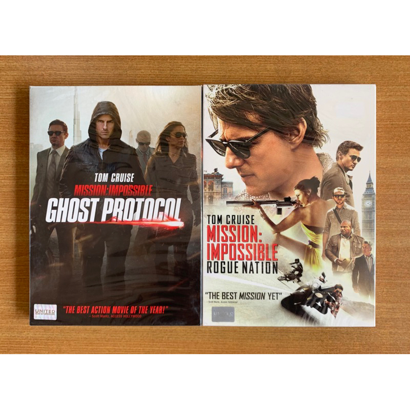 DVD : Mission Impossible - Ghost Protocol / Rogue Nation [มือ 1 ปกสวม] Tom Cruise / ดีวีดี หนัง แผ่นแท้ ตรงปก