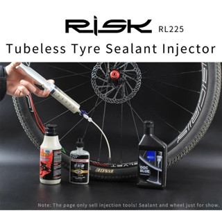 Risk ไซริ้งค์ เครื่องมือฉีด น้ำยาอุดรอยรั่วยางจักรยาน ชนิด Tubeless Sealant Syringe 60ml