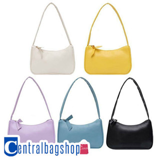 centralbagshop(C1282)กระเป๋าสะพายหนังPUหนาสีพื้น