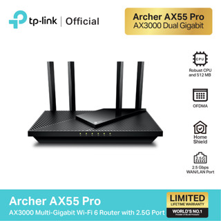 TP-Link Archer AX55 Pro Multi-Gigabit และ AX55  Dual Band Gigabit เราเตอร์ Wi-Fi 6 สนุกกับการเล่นเกมส์และการดูไลฟ์อย่างไร้รอยต่อ ด้วยเทคโนโลยี OFDMA