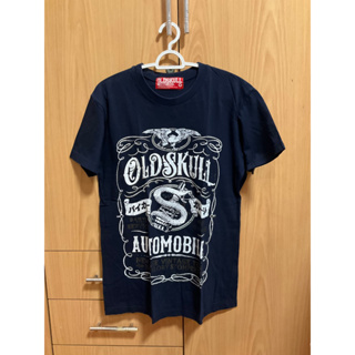 เสื้อ OldSkull มือสอง Size M สีกรม