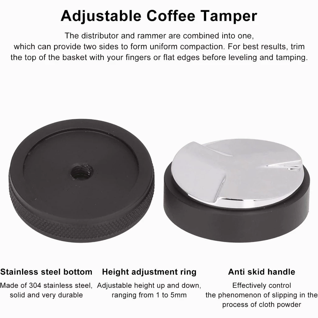 พร้อมส่ง🚀เเทมเปอร์มาการอง ที่กดกาแฟ ที่อัดกาแฟเครื่องชงกาแฟสด แบบสแตนเลส ขนาด อุปกรณ์ชงกาแฟ 51/58 thumbnail 4