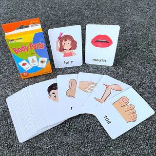 แฟลชการ์ด Flash card พิมพ์หน้า+หลัง บัตรคำศัพท์ ของเล่นเด็ก CJ22