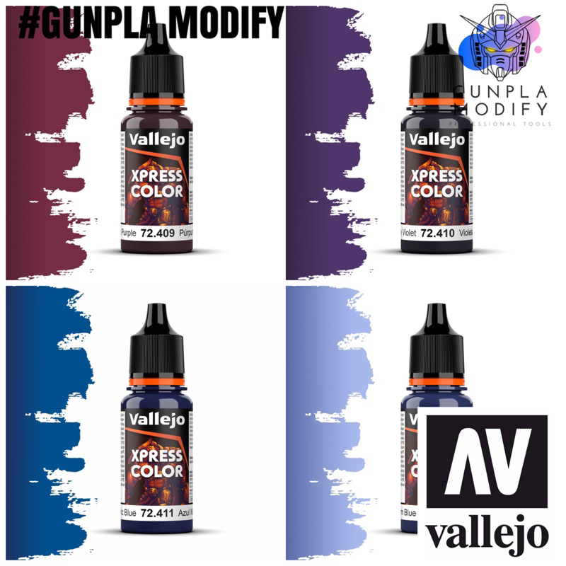 Vallejo Xpress Color สีอะคริลิคสูตรน้ำแบบใส สำหรับทำ Shading และ Highlight