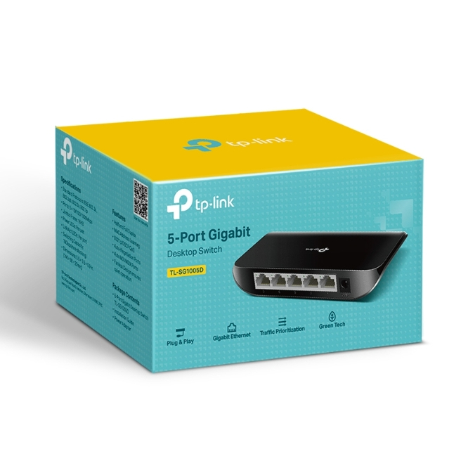 Gigabit Switching Hub 5 Port TP-LINK TL-SG1005D (5") สวิตซ์ PoE