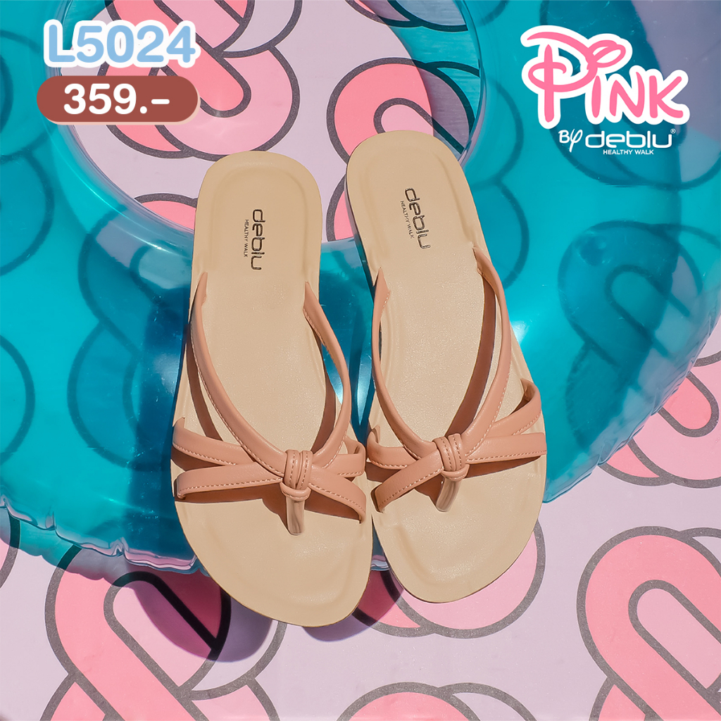 VIDVIEW **แนะนำ+ไซส์เพิ่ม** รองเท้าแตะผู้หญิง Deblu L5024 แบบสวม เบอร์ 36-41 สไตล์แฟชั่น ยี่ห้อเดอบลู
