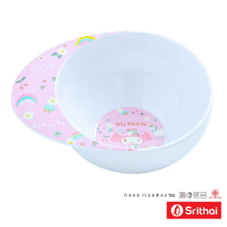 Srithai Melamine ชามเด็ก เมลามีน ลาย My melody flower B 6044-3.5 ขนาด 3.5 นิ้ว