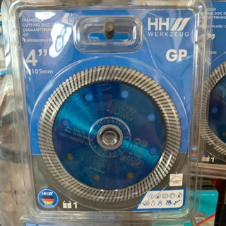 ใบตัดเพชร 4นิ้ว ใบตัดกระเบื้อง HHW GP เทอร์โบ ตัดเร็ว / DIAMOND CUTTING DISC GP TURBO จากเยอรมนี