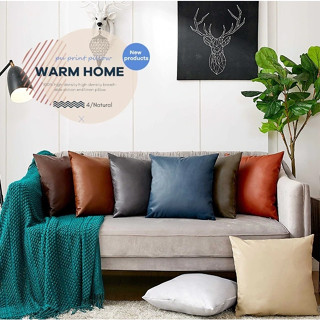 Fin1 หมอนหนังPUพร้อมเส้นใยสังเคราะห์ กันน้ำ ไรฝุ่น เชื้อรา ไ…