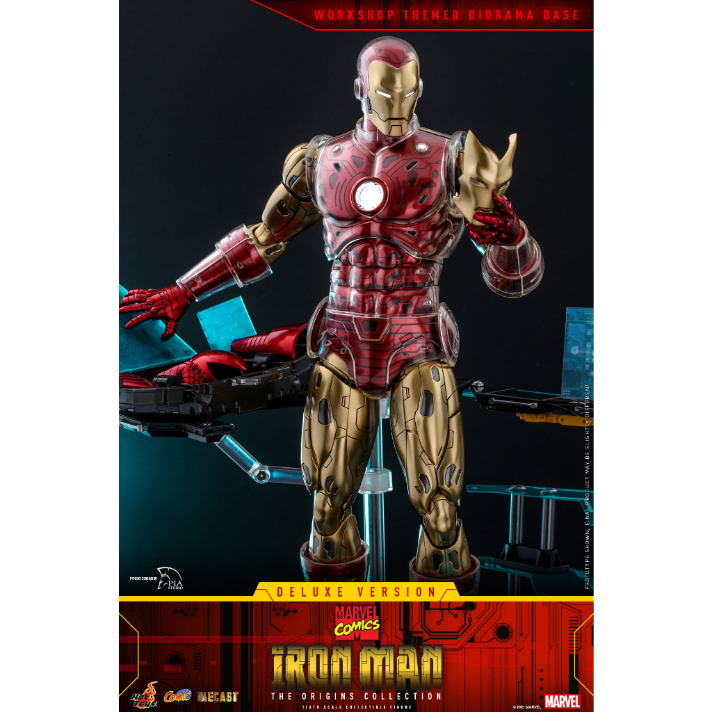 HOT TOYS CMS08D38 Marvel Comics - Iron Man Deluxe Version  The Origins Collection (ใหม่)