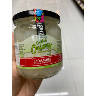 Cocktail Onions ( Cebollitas En Vinaagre ) ( La Rambla ) 345 G. คอกเทล ออเนียนส์ ( เชโบลิตา เอนวีนีเกร็ต ) ( ตรา ลาแรมบลา )