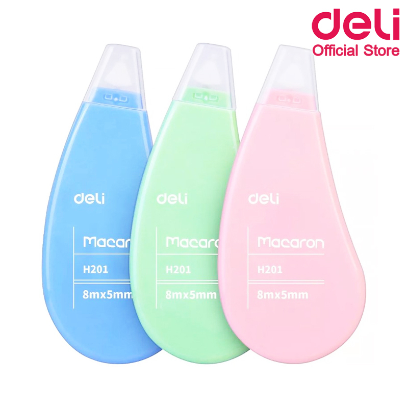 เทปลบคำผิด Deli เทปลบแฟนซี ขนาด 8m x 5mm เทปลบ ลิควิด สุดน่ารัก (คละสี 1 ชิ้น) เครื่องเขียน อุปกรณ์การเรียน