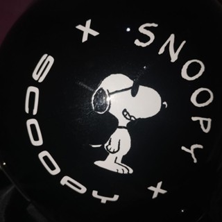 หมวกกันน็อคสีดำ SCOOPY x SNOOPYขนาดศีรษะ560มม. (หายาก)