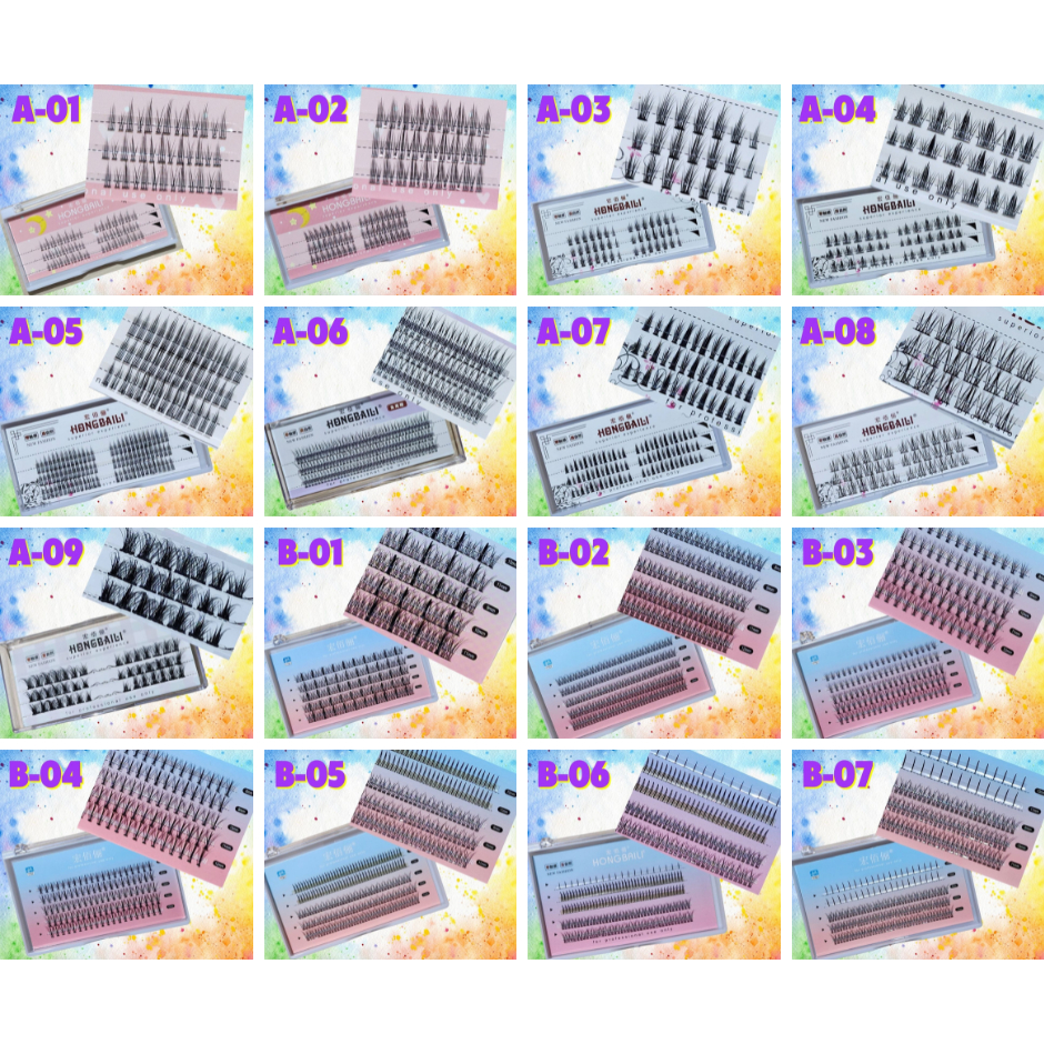 สินค้าพร้อมส่ง ส่งจากไทย ขนตาปลอม ขนตาปลอมต่อเอง ขนตานิ่ม ธรรมชาติ eyelash ขนตาแบบช่อ ขนตาสายฝอ ขนตา