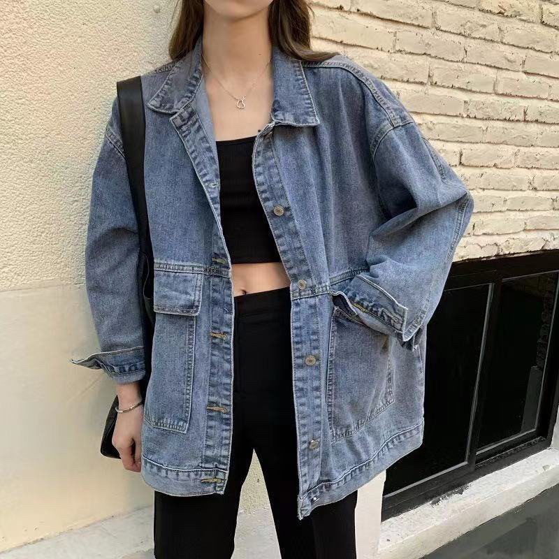 เสื้อแจ็คเก็ตยีนผู้หญิงสไตล์เกาหลี พร้อมส่ง