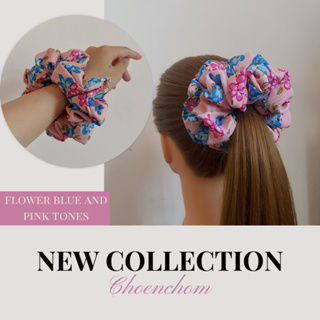 🌸 New‼️Scrunchie flower : ยางรัดผมดอกไม้ ยางมัดผมซัมเมอร์ (ขนาดกลาว 5 นิ้ว) น่ารัก สดใส ฤดูร้อน 🌸