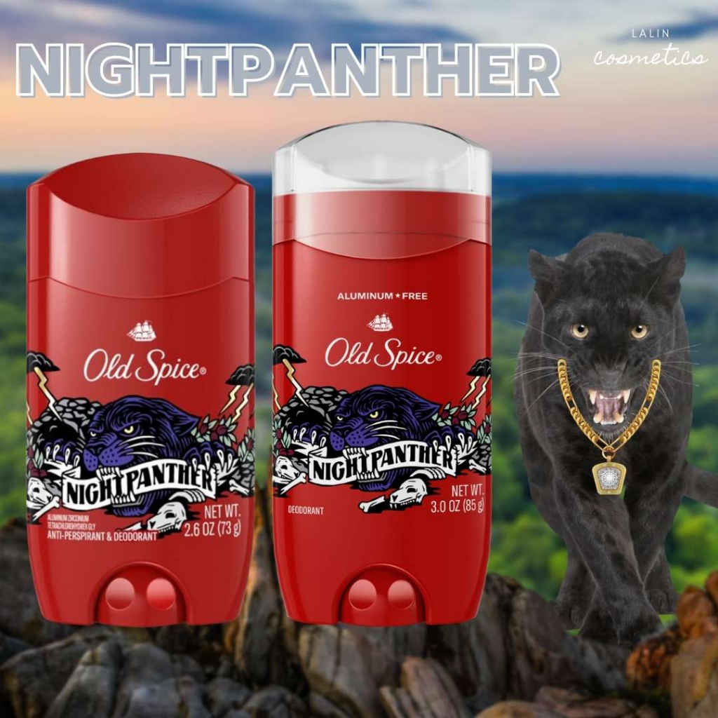OLD SPICE NIGHTPANTHER โรลออน ระงับกลิ่นกาย ปกป้องนาน 48 ชม. ของแท้ 100% สินค้านำเข้าจาก USA