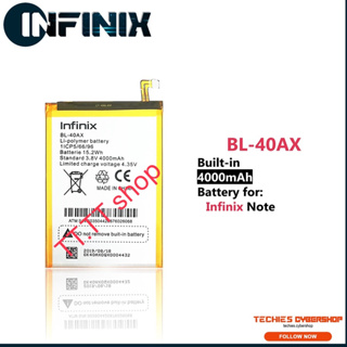 แบตเตอรี่ สำหรับ Infinix Hot Note X551 BL-40AX 4000mAh ส่งจาก กทม ประกัน 3 เดือน