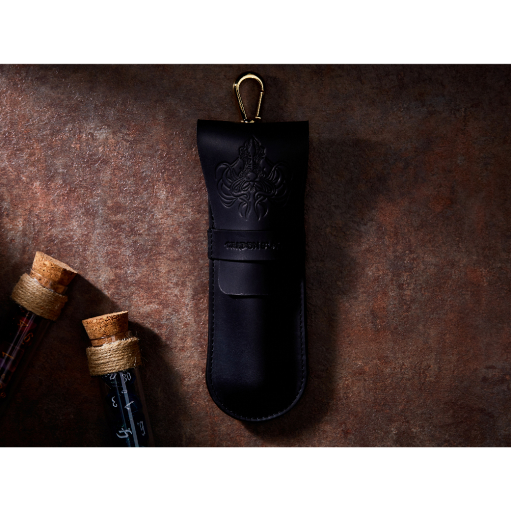 Hydra RPG Single Potion Bag | Small Dice Bag | Black Leather Bag With Dice Potion Flask Set | Dice |