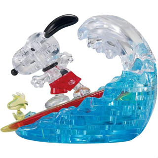 💦 พร้อมส่ง 💦 ของใหม่ ของแท้ JP 100% 3D crystal Jigsaw Puzzle Snoopy Surfing สนูปปี้กับกระดานโต้คลื่น