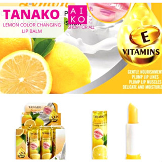 TANAKO LEMON COLOR CHANGING LIP BALM (0477) 12 packs in a box