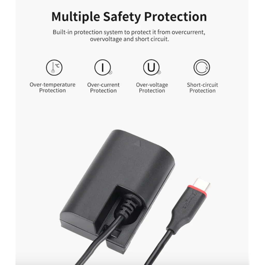 Dummy Battery LP-E6N สำหรับ Canon EOS R5 R6 R7 R 5D4 5D3 5D2 60D 7D 6D 60D 70D 80D