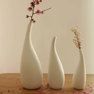 Mixselection แจกันดอกไม้ Vase Ceramics ยให้สวยและทันสมัย มีสามรุ่น ตกแต่งแจกันเซรามิกที่เรียบง่า
