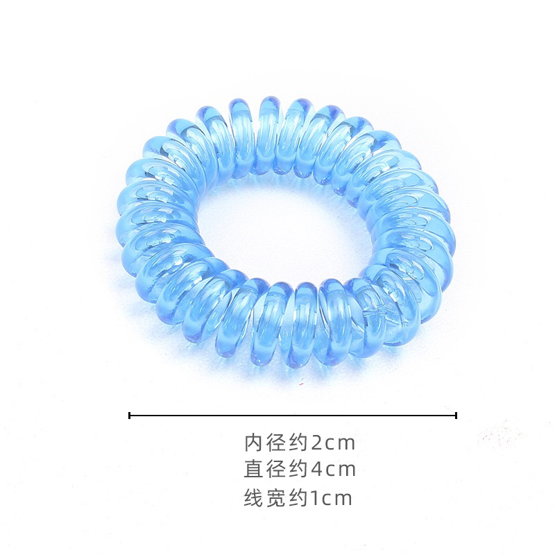 [พร้อมส่งในไทย-9 เส้น] หนังยางรัดผมเกลียวใส หลากหลายสี 1 กล่อง 9 เส้น ไม่ขาด ไม่ย้วยง่าย สุดคุ้ม ไม่หดง่าย สีสวย รับประก