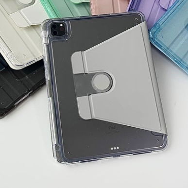 🔥พร้อมส่ง🔥เคสiPadหมุน 360° แผ่นหลังอะครีลิ Air6 Air7 11 ช่องใส่ปากกาขวา Acrylic เคส ipad Gen11 MINI7