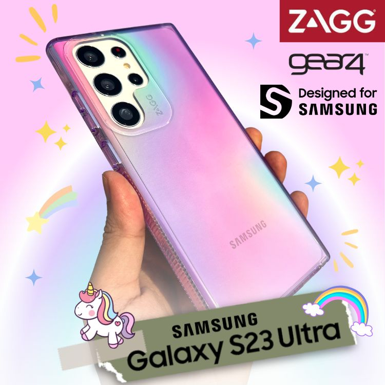(แถมฟิล์ม) เคส ZAGG GEAR4 Milan - Aurora สำหรับ Samsung Galaxy S23 Ultra