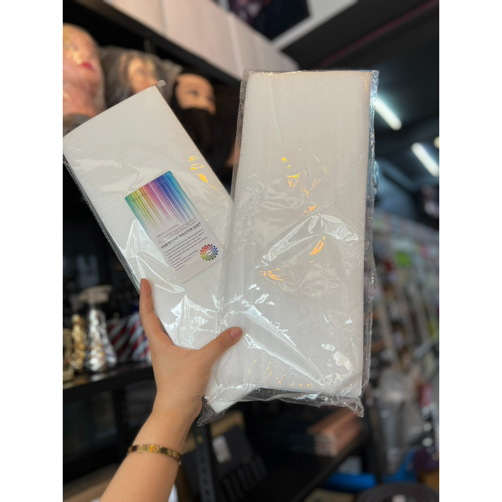 แผ่นโฟมทำไฮไลท์สำหรับทำสีผม ขนาด 15*42 cm.