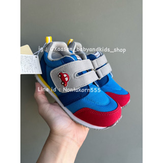 พร้อมส่ง รองเท้าผ้าใบเด็ก มิกิเฮ้าส์ mikihouse Hotbiscuits kid shoe size 18.0 cm แท้ ใหม่ พร้อมกล่องมี 3 ลายส่งไวจาก กทม