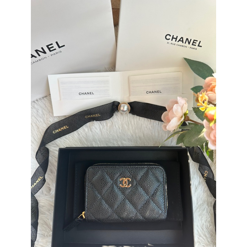 chanel zip coin purse ghw microship