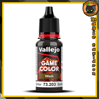 Umber Wash 18ml. New Vallejo Game Color Wash สีอะคริลิคสูตรน้ำ
