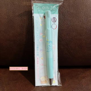 ปากกา Zebra bLen 3C ลาย Sumikko Gurashi สีเขียวฟ้า เป็นแบบหมึก 3 สีในแท่งเดียว หัว 0.7