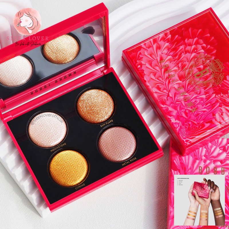 [เหลือ 1,832.- "เก็บโค้ดทักแชท"] พร้อมส่ง&แท้ป้ายไทย Bobbi Brown Luxe Eyeshadow Quad