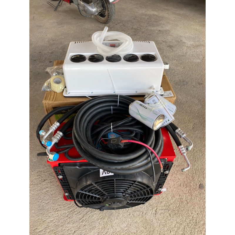 แอร์dc 12V รุ่นใหม่ล่าสุด9000BTU ติดตั้งง่ายมาก เหมาะกับรถแบคโฮ รถบรรทุก รถไถ ชุดอุปกรณ์ครบ - รูปที่ 4
