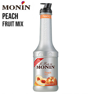 (AI-Market) Puree MONIN กลิ่น “ Peach” บรรจุขวด 1 L (เพียวเร่โมนิน กลิ่น “พีช” บรรจุขวด 1 ลิตร) Peach Fruit Mix