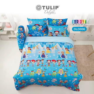 [New] TULIP Disney ชุดเครื่องนอน ผ้าปูที่นอน ผ้าห่มนวม รุ่น TULIP Delight ดิจิตอลปริ้น DLD006 ลิขสิทธิ์แท้ดิสนีย์