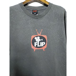 เสื้อยืด มือสอง สายสเก็ต งานแบรนด์ Flip อก 42 ยาว 28