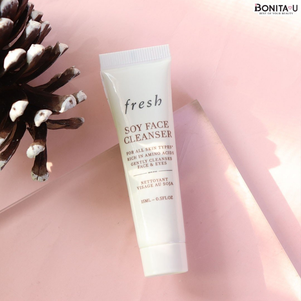 ⚡️ส่งทันที⚡️ เจลล้างหน้า Fresh Soy Face Cleanser 15 ml. สูตรอ่อนโยน