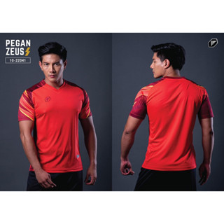 PEGAN 10-22041 เสื้อฟุตบอลพิมพ์ลาย สีแดง